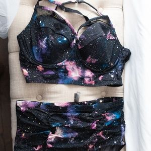 Torrid Galaxy Swim Two Piece Bikini